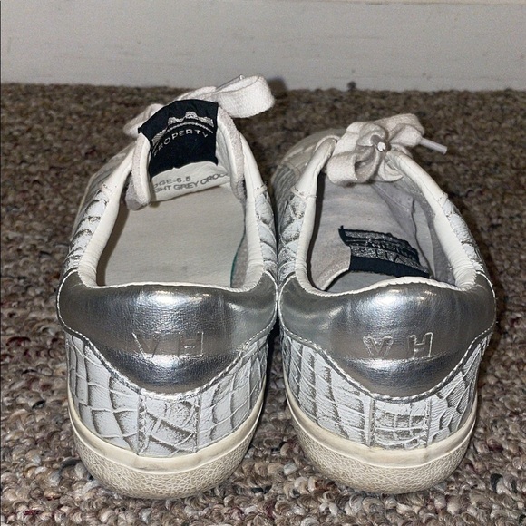 Womens Vintage Havana Croc Embossed Superstar Leather Shoes - Picture 4 of 9